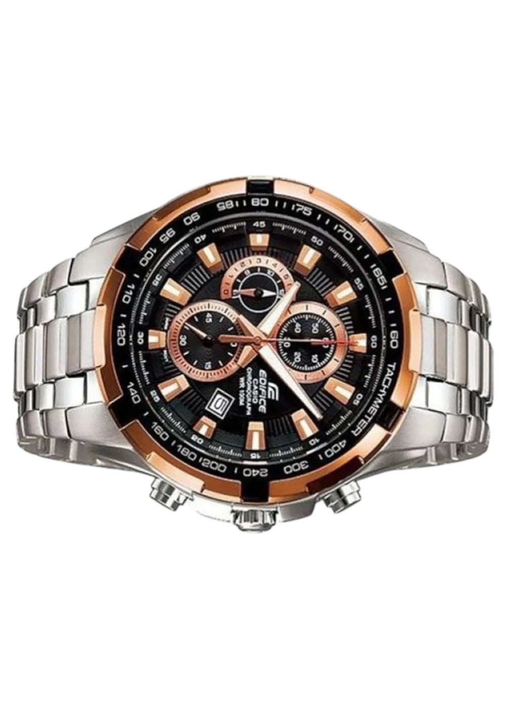 Casio Edifice Men's Black Dial Stainless Steel Analog Watch EF-539D-1A5VUDF