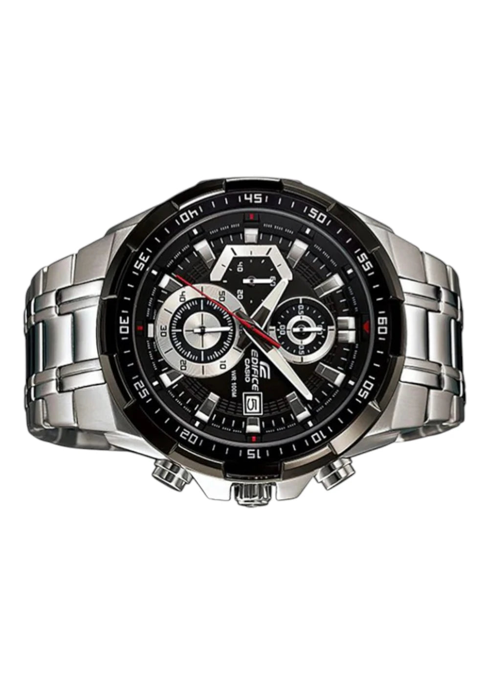 Casio Edifice EFR-539D-1AVUDF Analog Black Dial Men Watch Silver Metal Strap