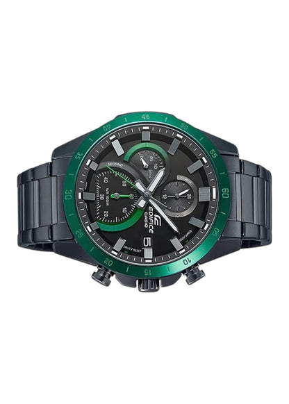 Casio Edifice EFR-571DC-1AVUDF Black Analog Dial Black Stainless Steel Band Men's Watch