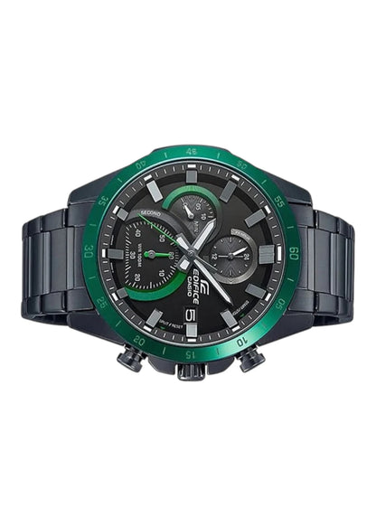 Casio Edifice EFR-571DC-1AVUDF Black Analog Dial Black Stainless Steel Band Men's Watch