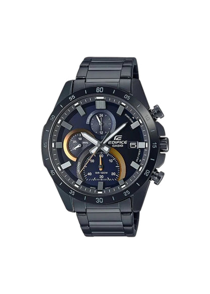 Casio Edifice EFR-571DC-2AVUDF Blue Analog Dial Black Stainless Steel Band Men's Watch
