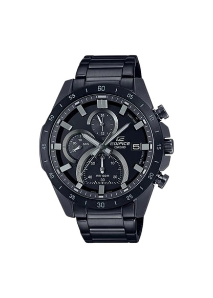 Casio Edifice EFR-571MDC-1AVUDF Black Analog Dial Black Stainless Steel Band Men's Watch