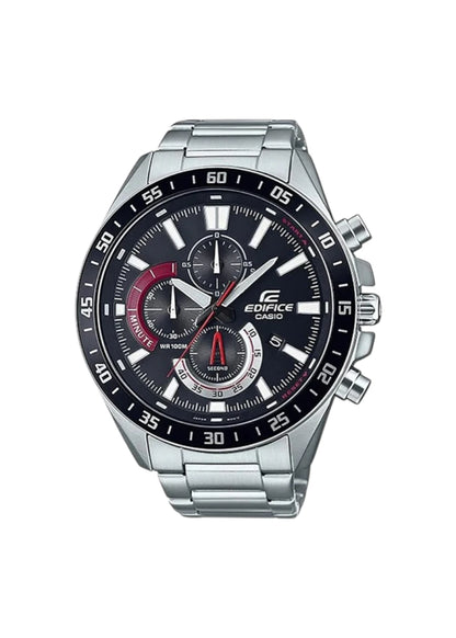 Casio Edifice Men's Watch - EFV-620D-1A4VUDF Black Dial, Silver Band