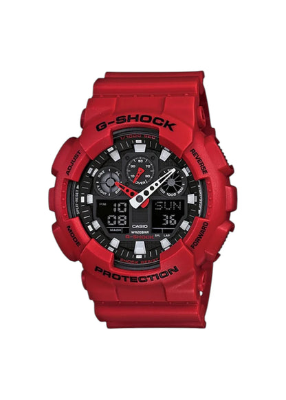 G-SHOCK Men's Analog & Digital Black Dial Watch - GA-100B-4A