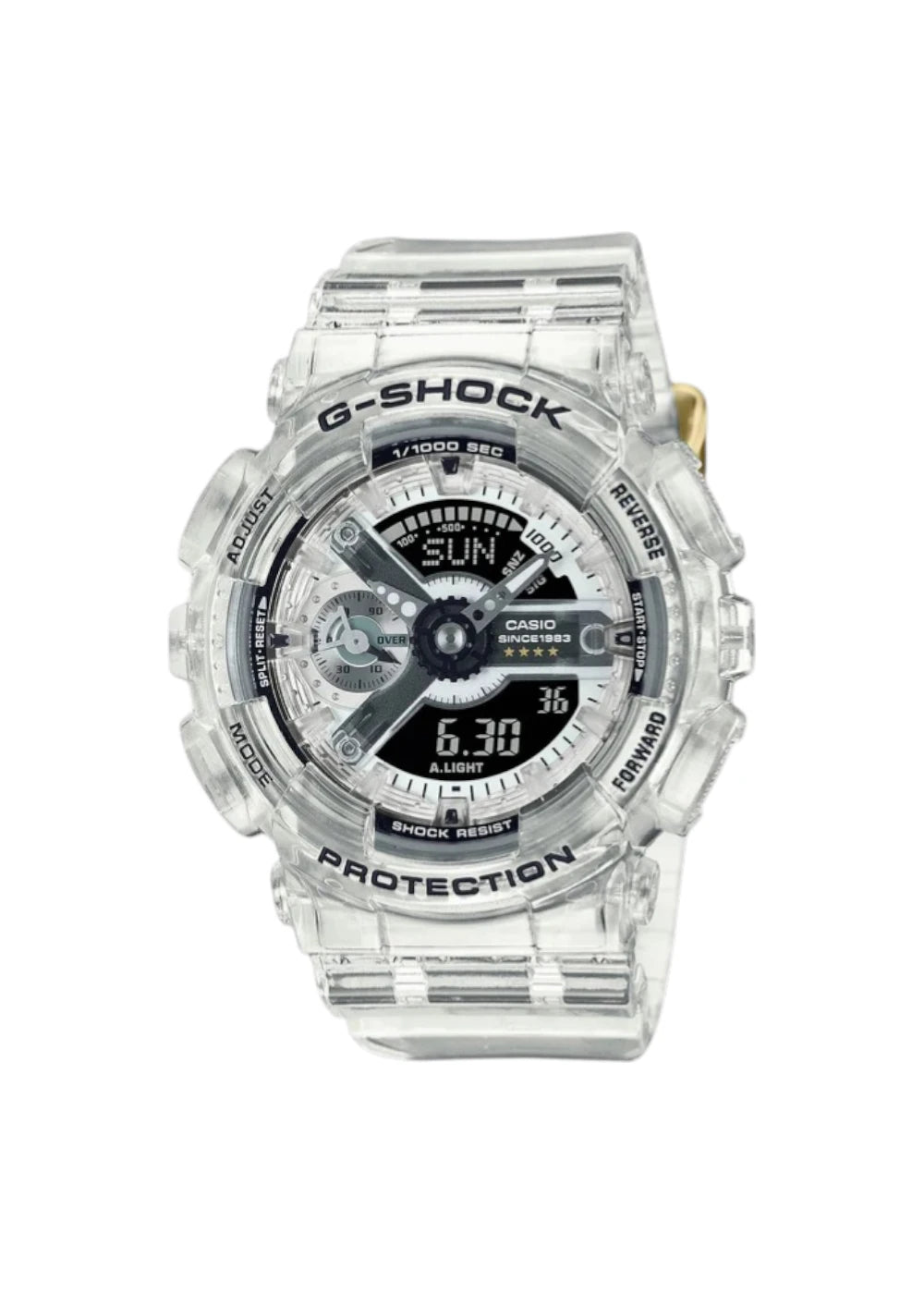 Casio G-SHOCK GMA-S114RX-7A S-Series Wrist Watch, Middle Size, 40th Anniversary, Clear, Remix, Limited Boys, Overseas Model, Bracelet Type