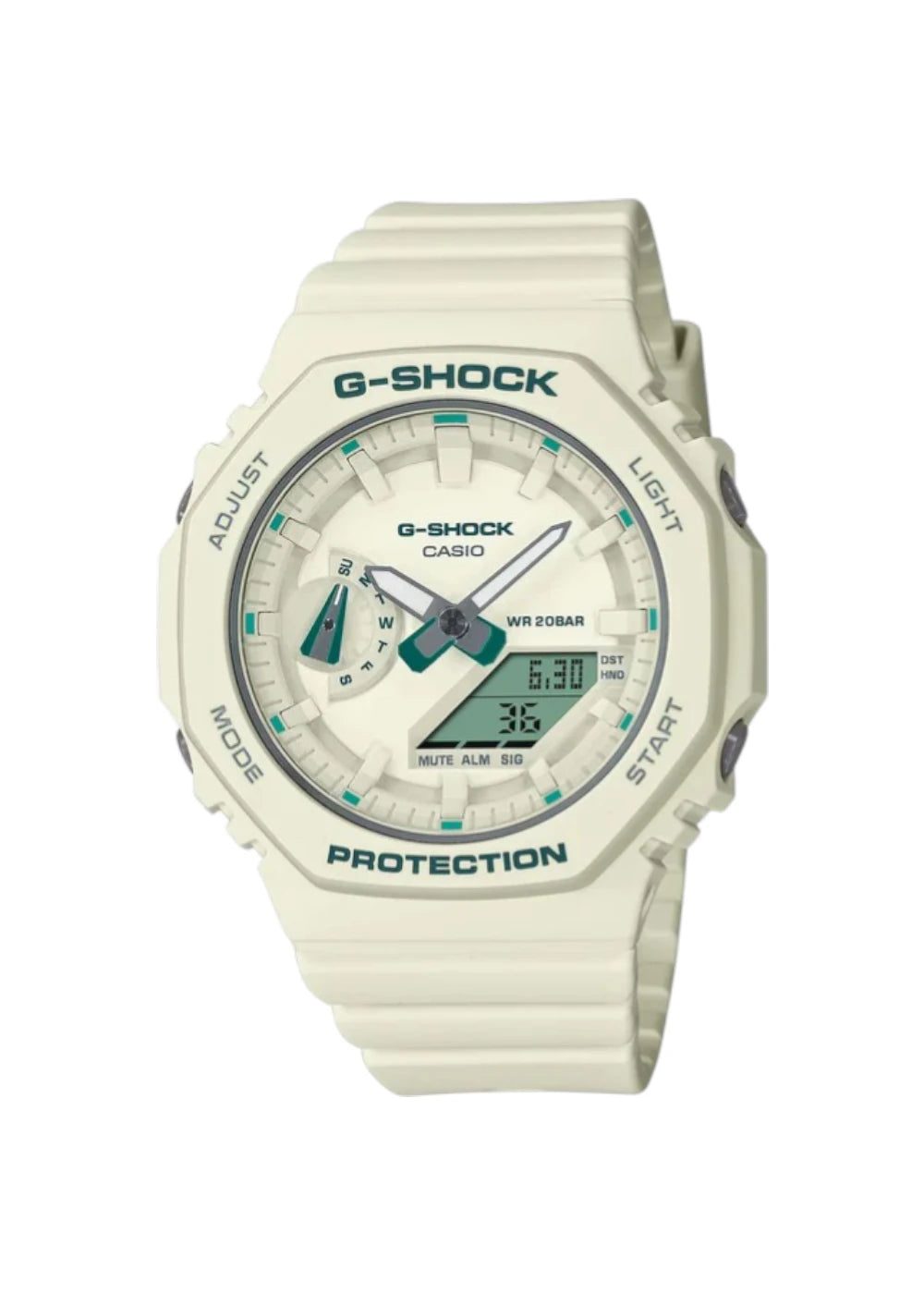 Casio G-Shock Watch - GMA-S2100GA-7ADR White Dial, White Band