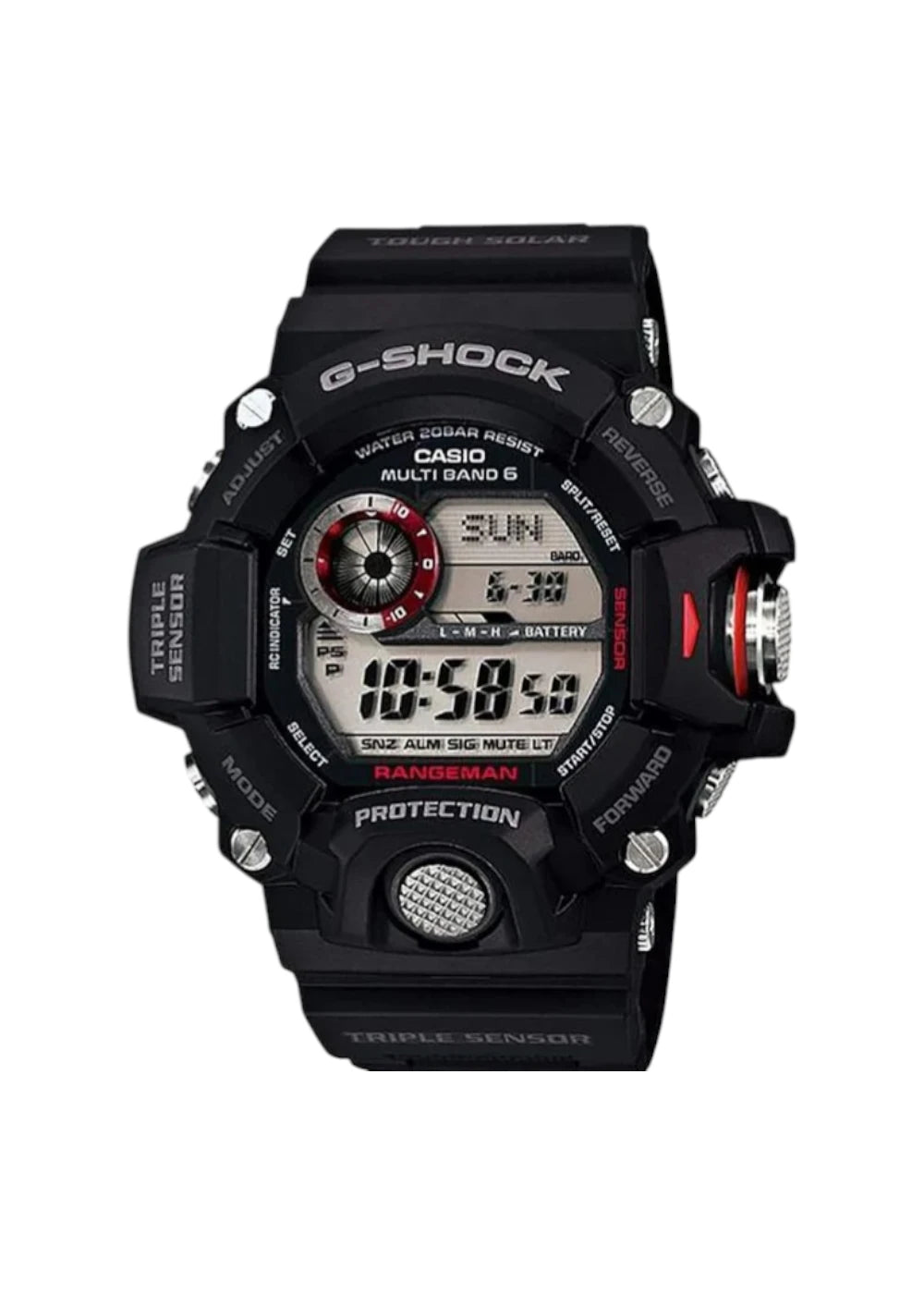 Casio G-Shock GW-9400-1DR Black Digital Dial Black Resin Strap Men's Watch