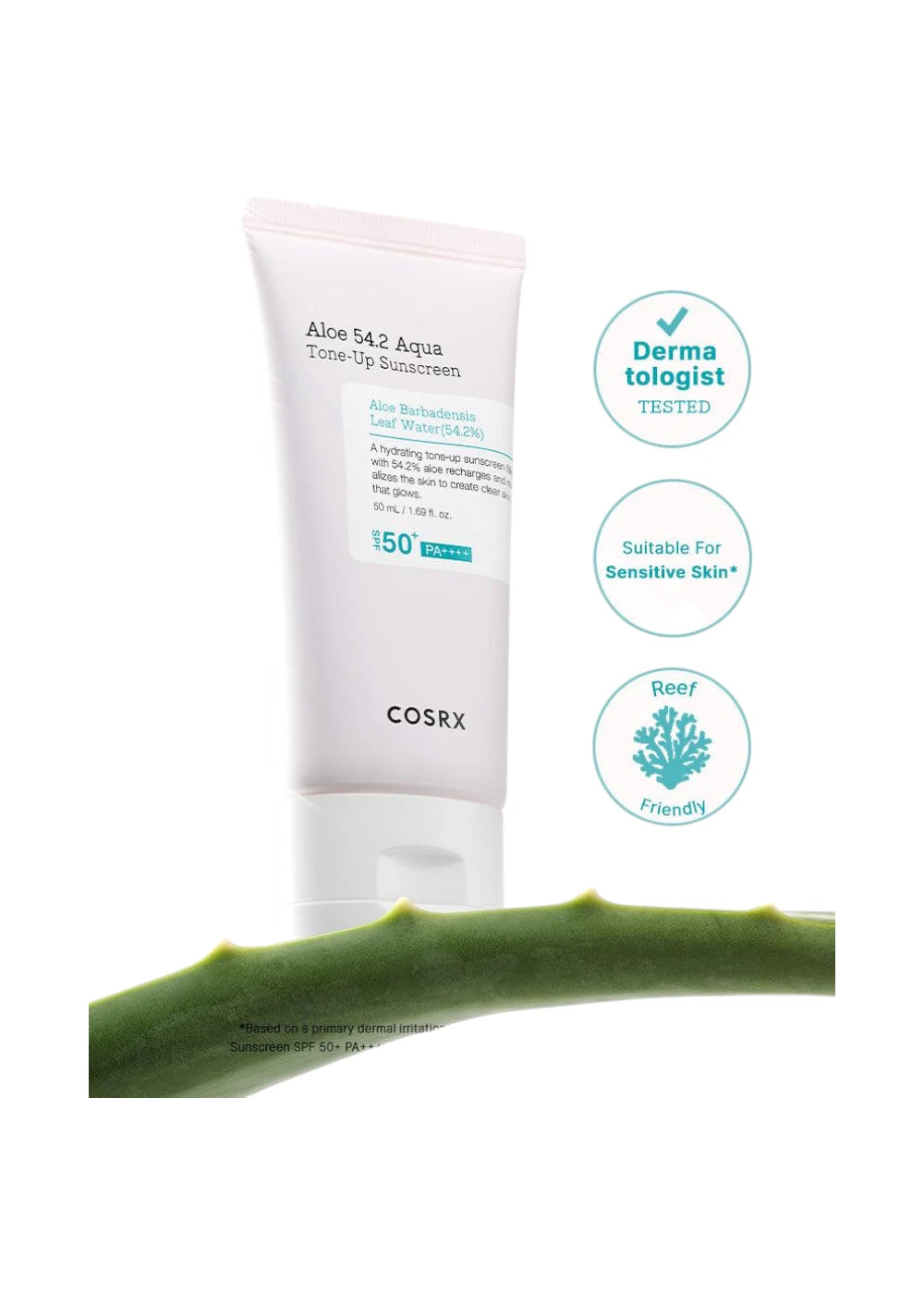 Cosrx Aloe 54.2 Aqua Tone-up Sunscreen 50ml