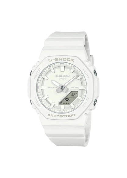 G-Shock Casio Gma-P2100-7Adr White Analog-Digital Dial White Bio-Based Resin Band Women's Watch