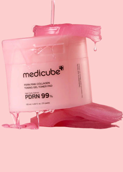 Medicube PDRN Pink Collagen Toning Gel Toner Pad (70 Pads)