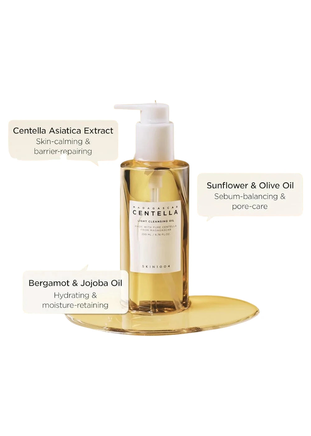 SKIN1004 Madagascar Centella Light Cleansing Oil 200ml.